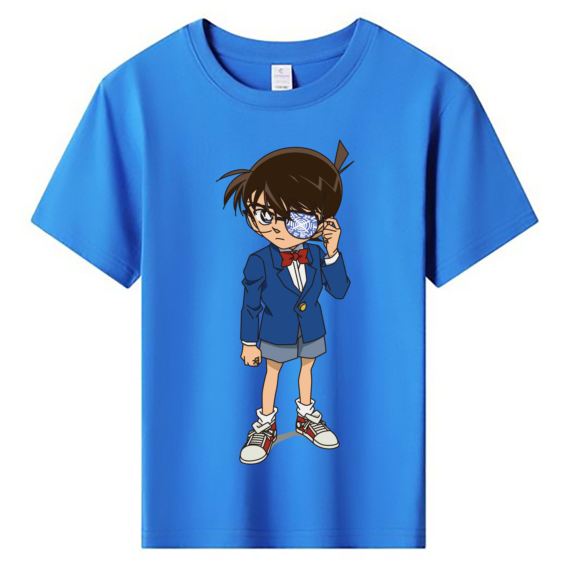 （画像用） 名探偵コナン 江戸川 コナン Detective Conan Conan Edogawa 綿100％キッズTシャツ（フロントプリント）